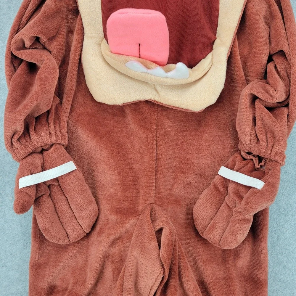 Rubie's Looney Tunes Taz Costume Kids 12-18 Months Brown Plush Hooded Jumpsuit